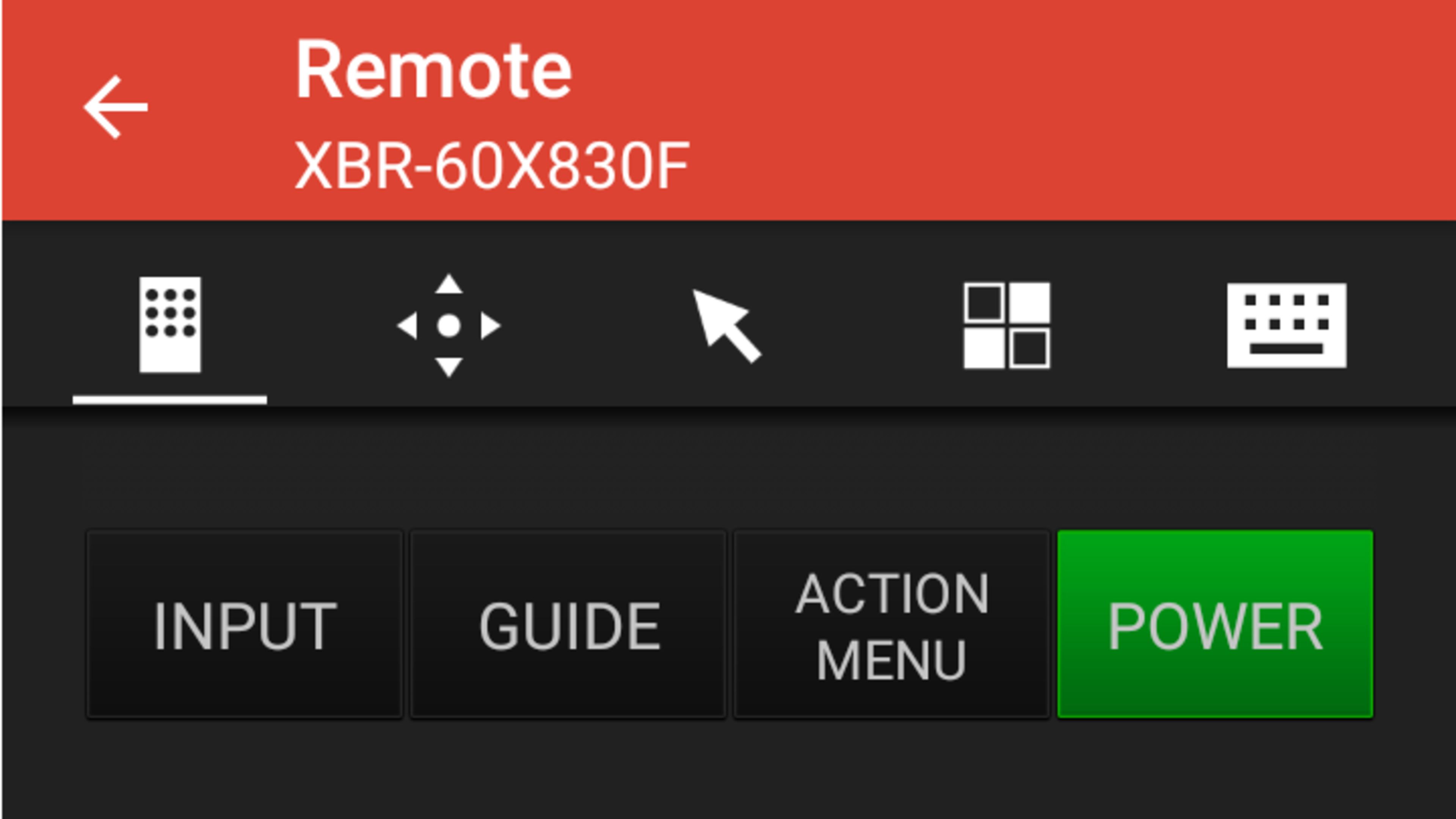 برنامه کنترل تلویزیون سونی X8300F