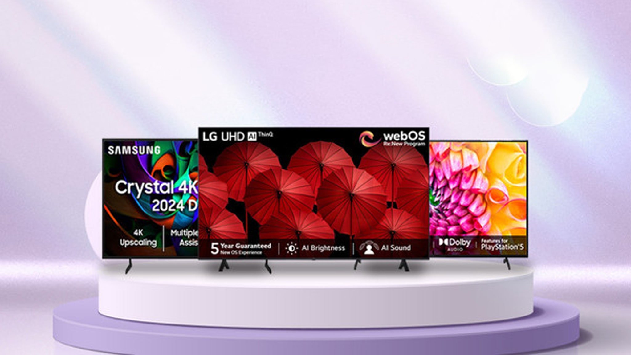 انواع برند تولید کننده مطرح تلویزیون های 2025 در دی جی بانه