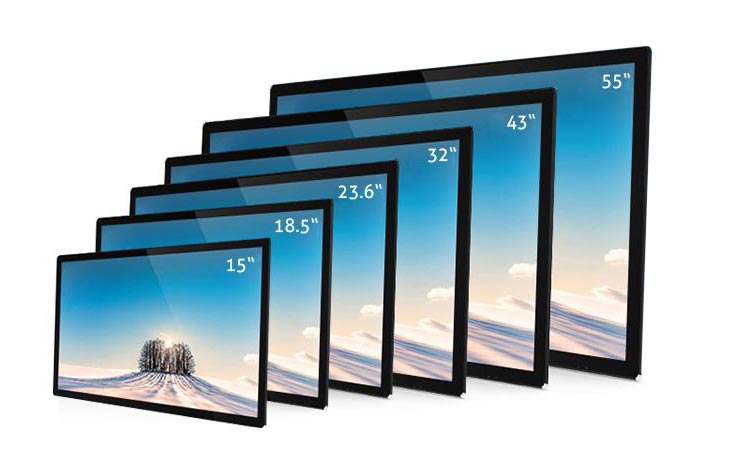 تلویزیون های ال سی دی در سایز های 20 تا 58 اینچ تولید می شوند اما تنوع سایز در تلویزیون های ال ای دی بیشتر است