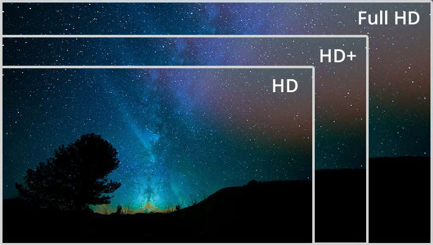 مقایسه رزولوشن تلویزیون فول اچ دی 43K4400 با HD