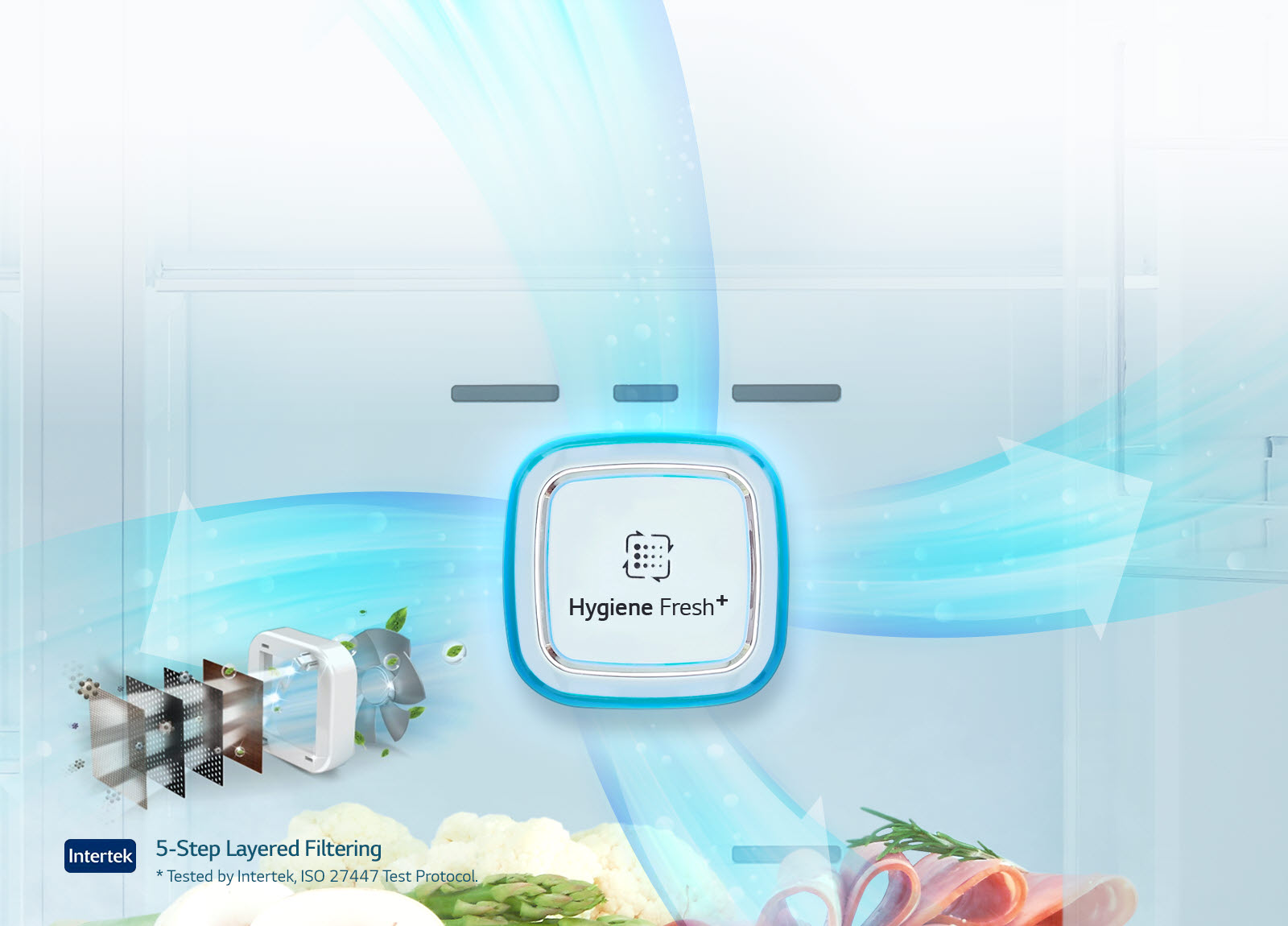 فیلتر ضد باکتری و بو در یخچال فریزر GR-J327