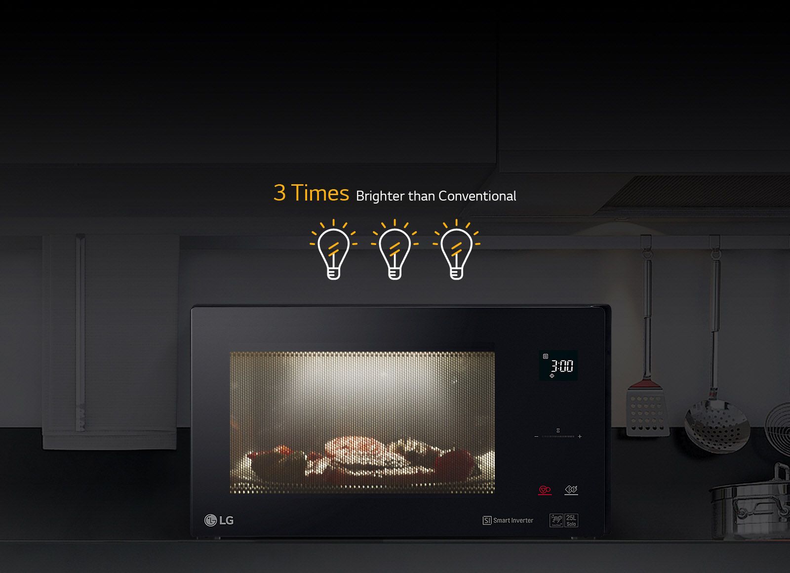 چراغ LED در مایکروویو ال جی MJ3965