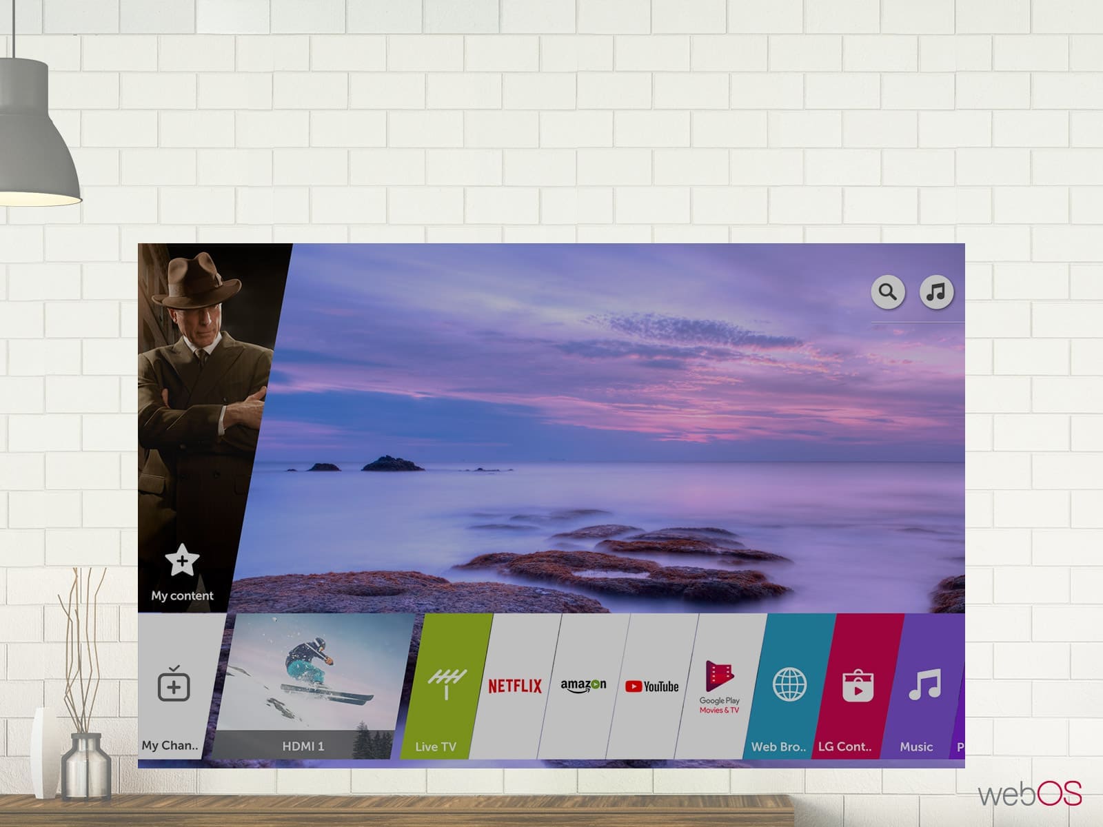 webos در تلویزیون suhd ال جی SK8500