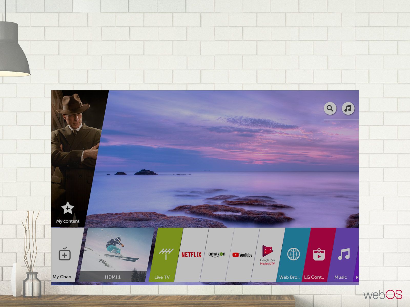 جستجوی صوتی در تلویزیون UK6400 ال جی با سیستم عامل WebOS