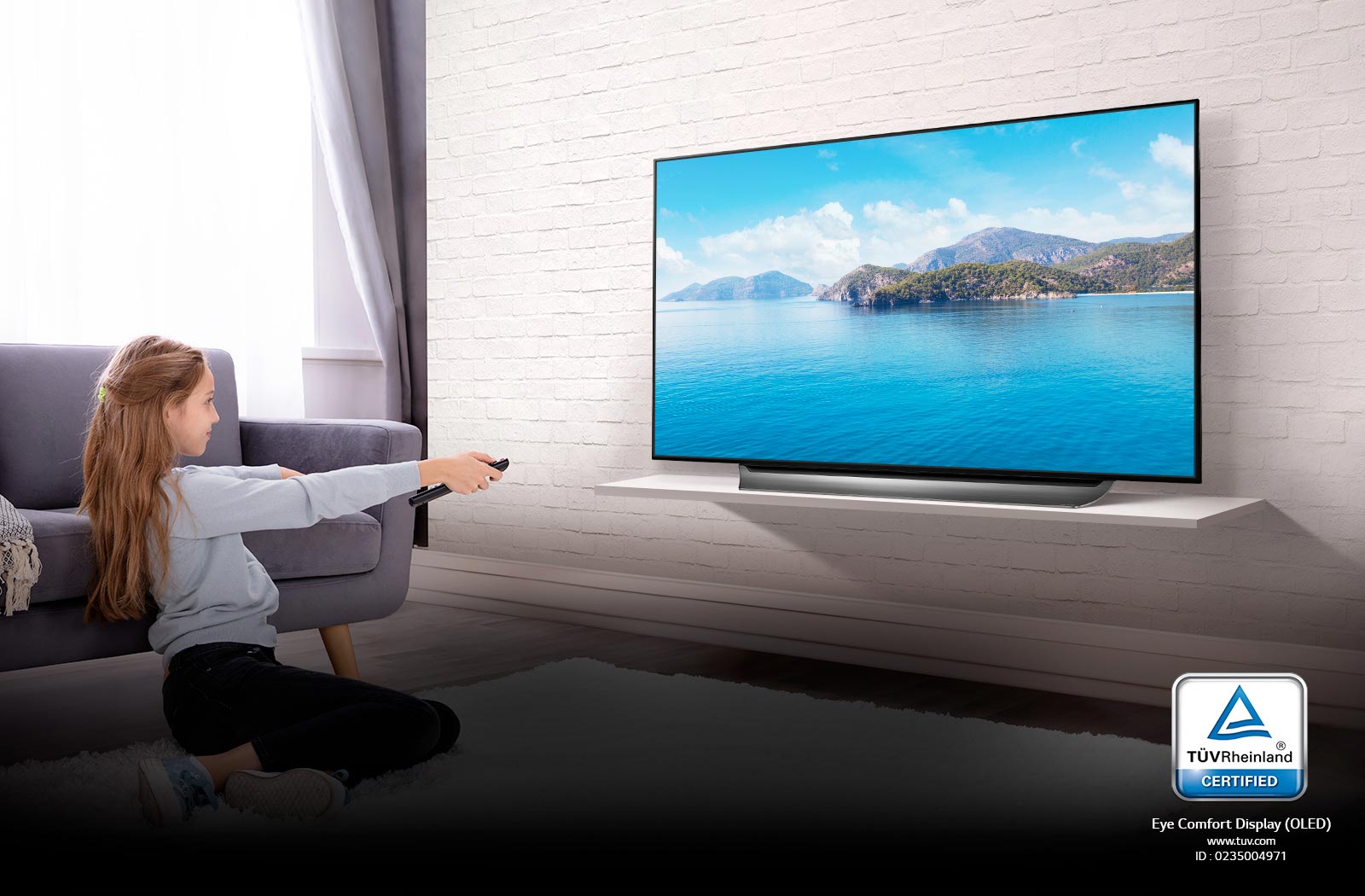 گواهی نامه Eye Comfort Display در تلویزیون ال جی 65C9