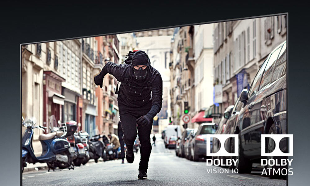 صدا و تصویر سینمایی در تلویزیون 77CX ال جی با Dolby Vision IQ و Dolby Atmos