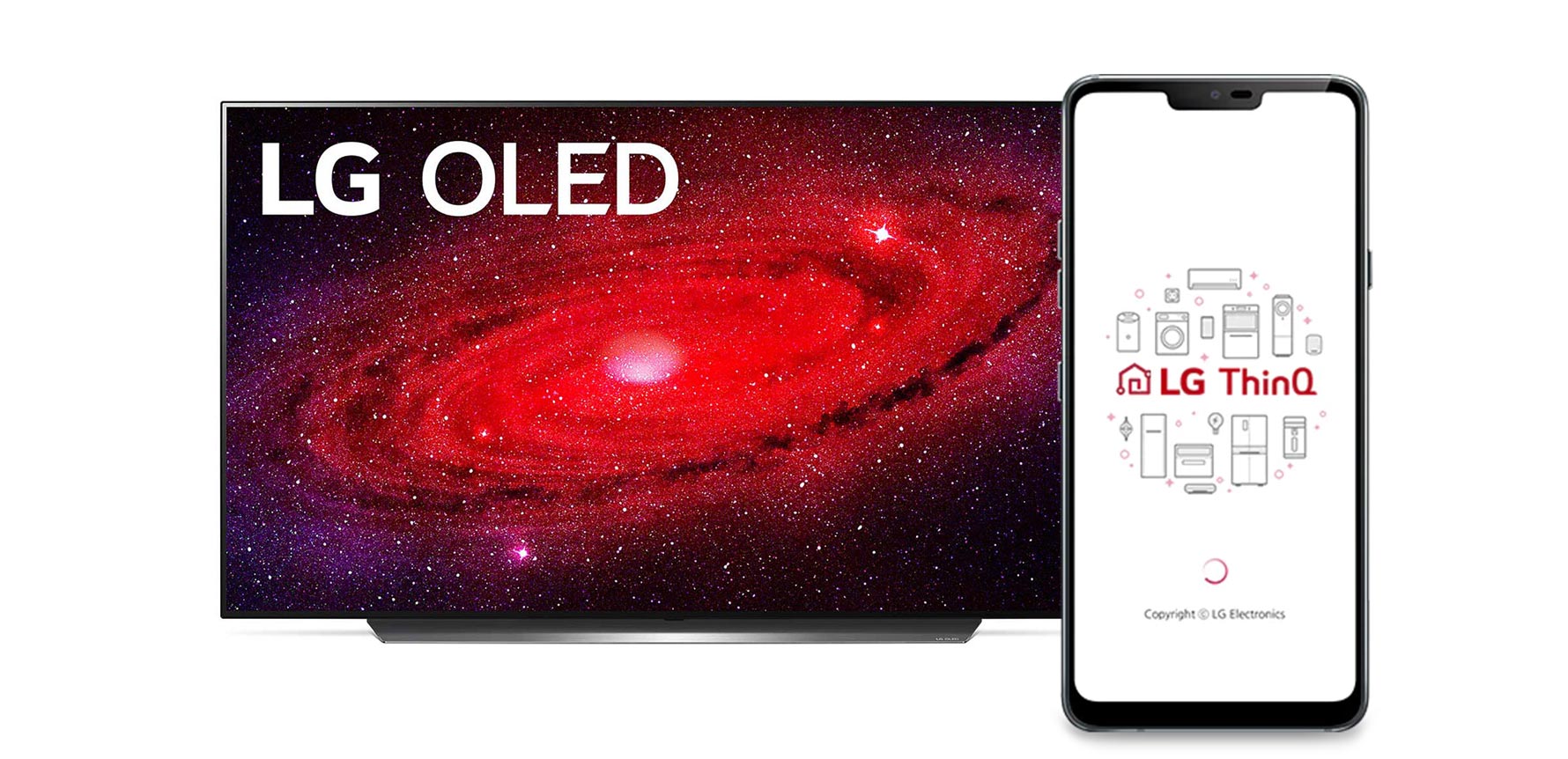 پشتیبانی تلویزیون 77CX ال جی از اینترنت اشیاء و برنامه LG ThinQ