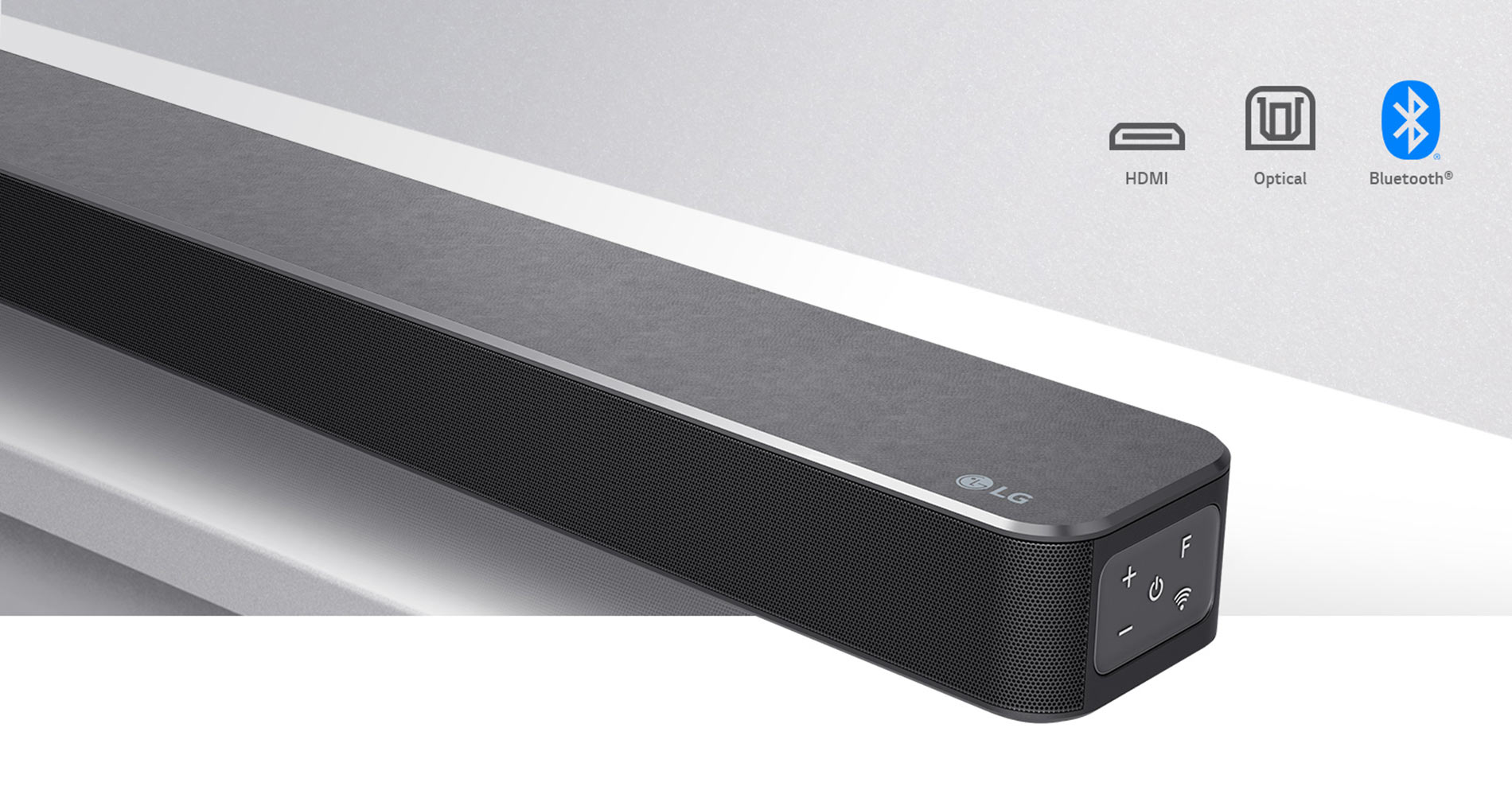 ساندبار SN6Y ال جی مجهز به بلوتوث و HDMI و اپتیکال است