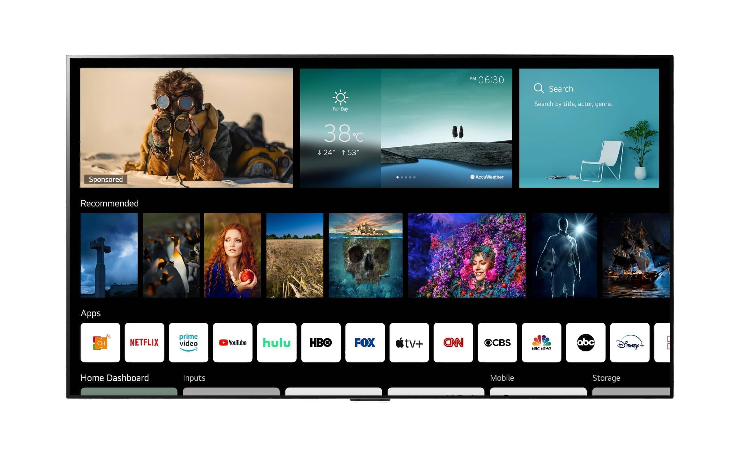 تلویزیون هوشمند ال جی 75UP8100 با سیستم عامل WebOS 6.0