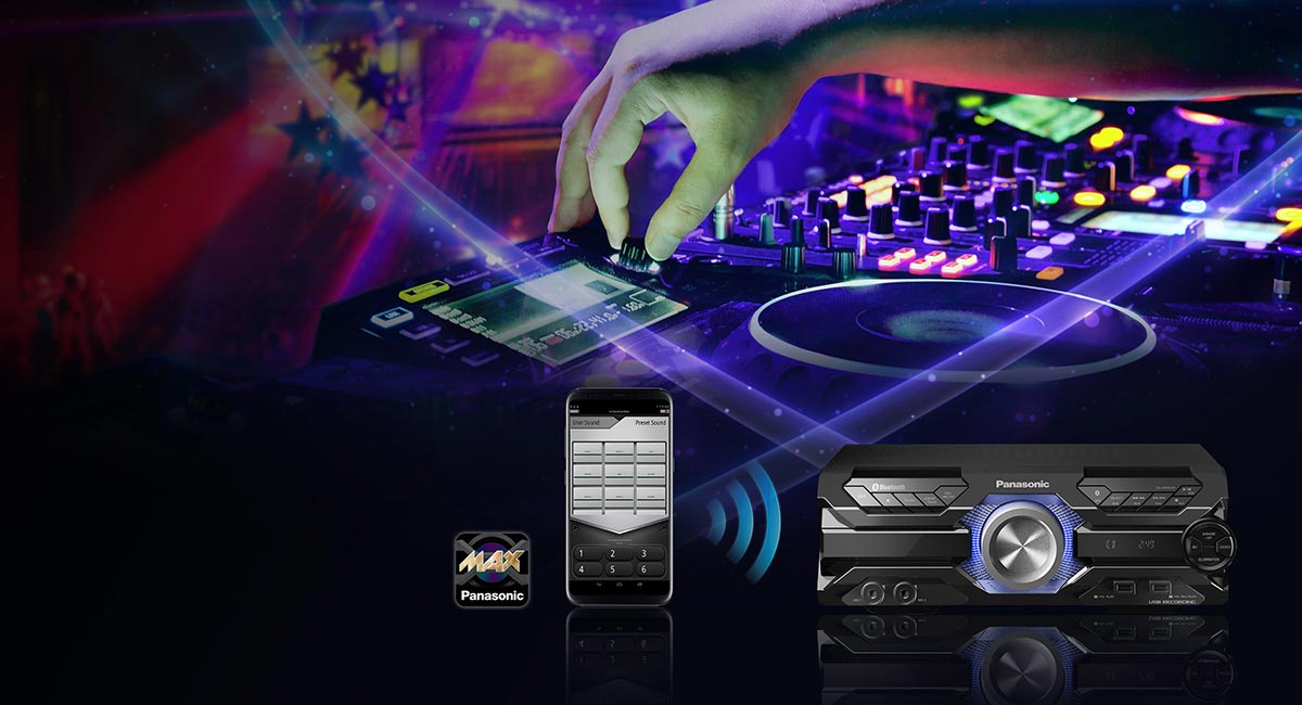 برنامه Panasonic MAX Juke در سیستم صوتی پاناسونیک SC-AKX520