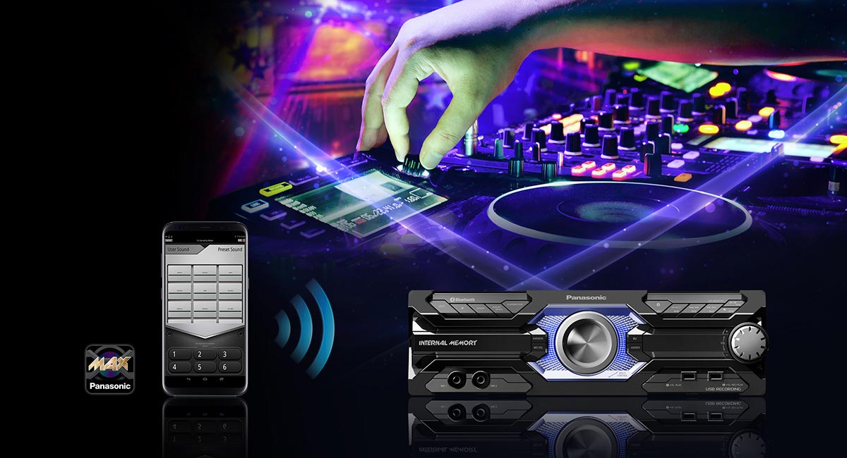 برنامه Panasonic MAX Juke در سیستم صوتی پاناسونیک SC-AKX710