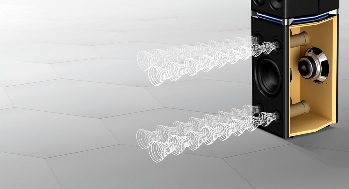 تولید بیس قدرتمند صدا در SC-UA7 به کمک AIRQUAKE BASS