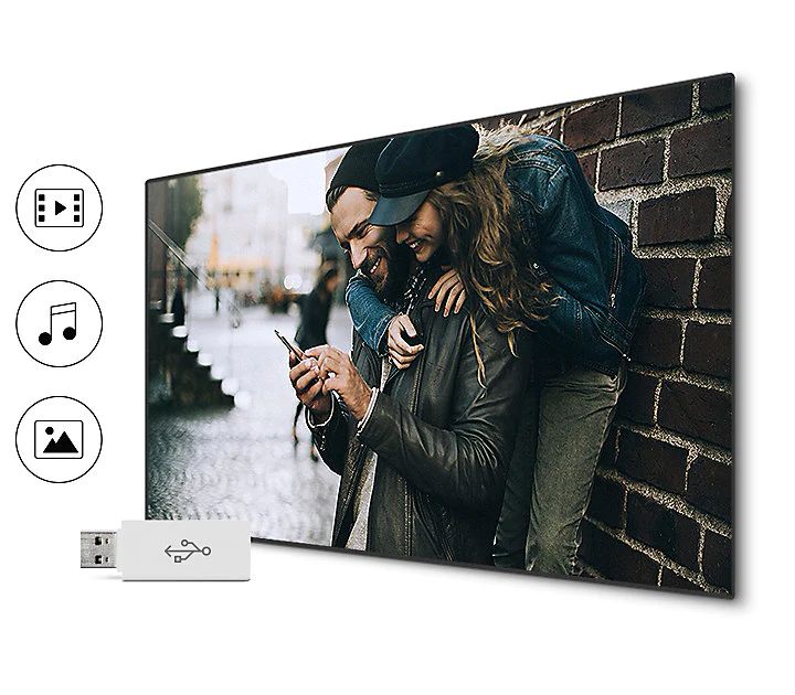 تماشای فیلم و گوش دادن به آهنگ ها روی تلویزیون سامسونگ N6950 از طریق حافظه USB