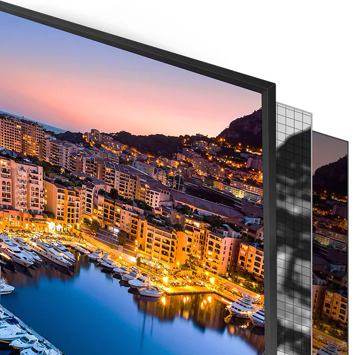 تکنولوژی UHD Dimming در تلویزیون NU7400 برای ایجاد کنتراست تصویر عالی