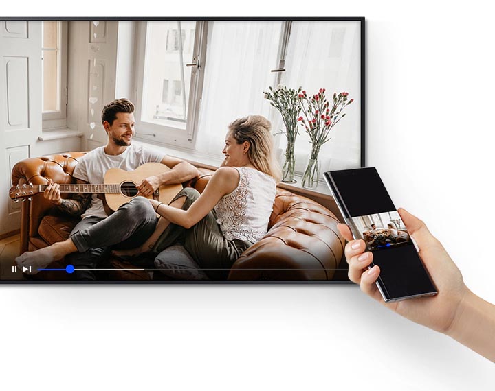 ویژگی Mirroring در تلویزیون QLED سامسونگ 55LS03T