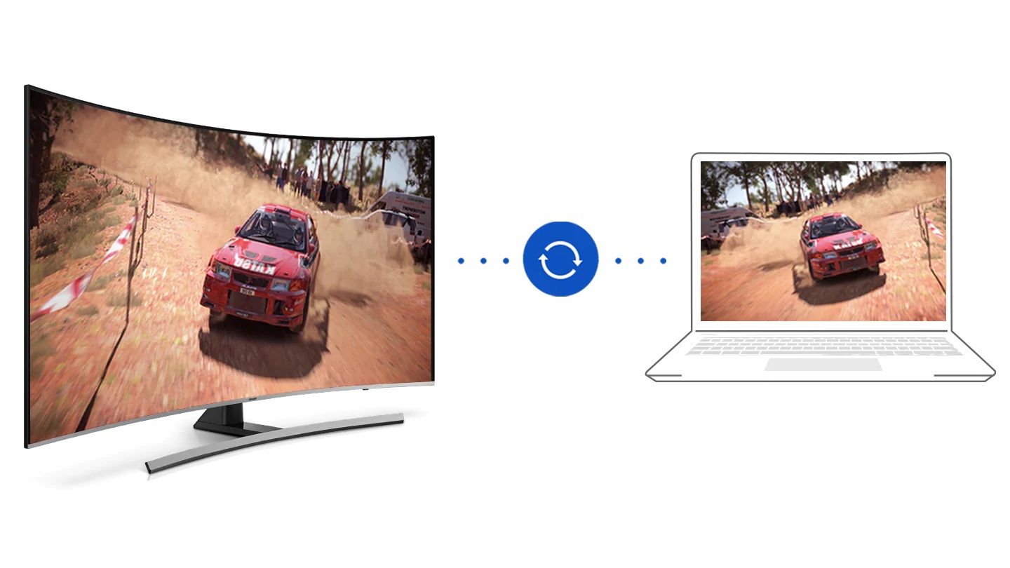 تماشای بازی در صفحه نمایش تلویزیون NU8500 سایز 65 اینچ
