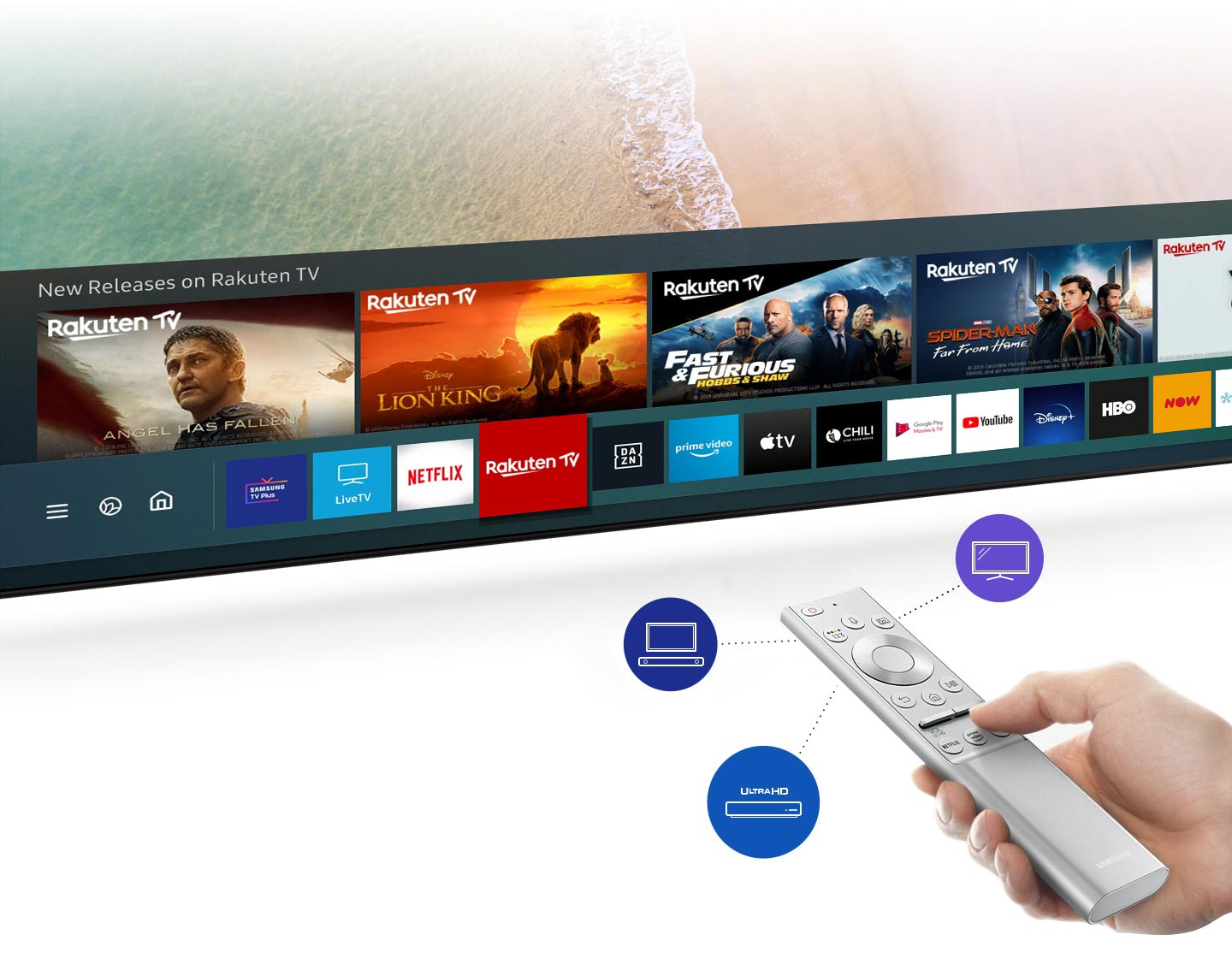 تلویزیون هوشمند سامسونگ 65Q60A با سیستم عامل تایزن 6