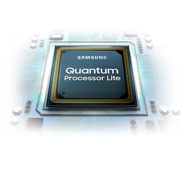 تلویزیون سامسونگ 75Q60T مجهز به پردازشگر تصویر Quantum Processor Lite می باشد