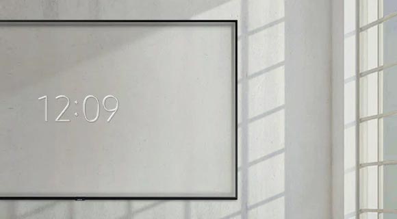 نمایش اطلاعات در حالت Ambient تلویزیون 65 اینچ سامسونگ Q80R