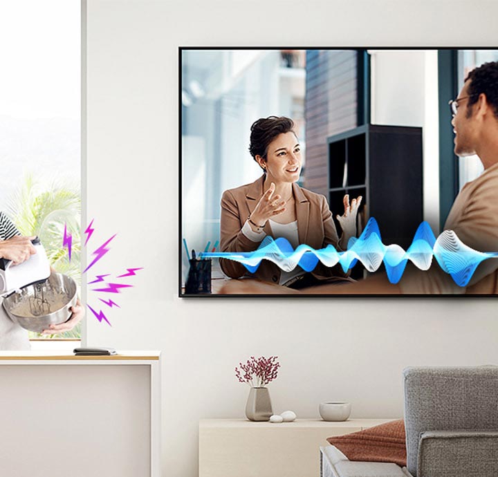 تکنولوژی Adaptive Sound Plus در تلویزیون 55 اینچ سامسونگ Q80T