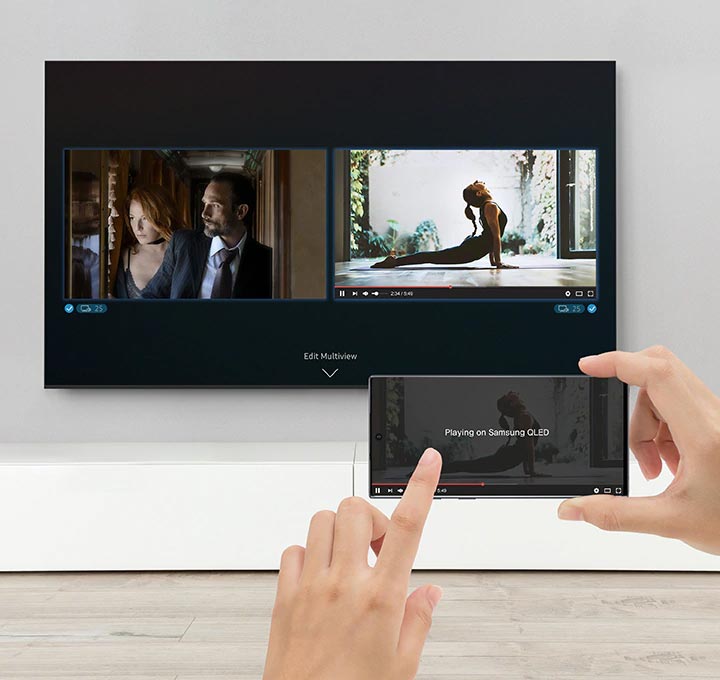 قابلیت Multi-View در تلویزیون سامسونگ Q80T