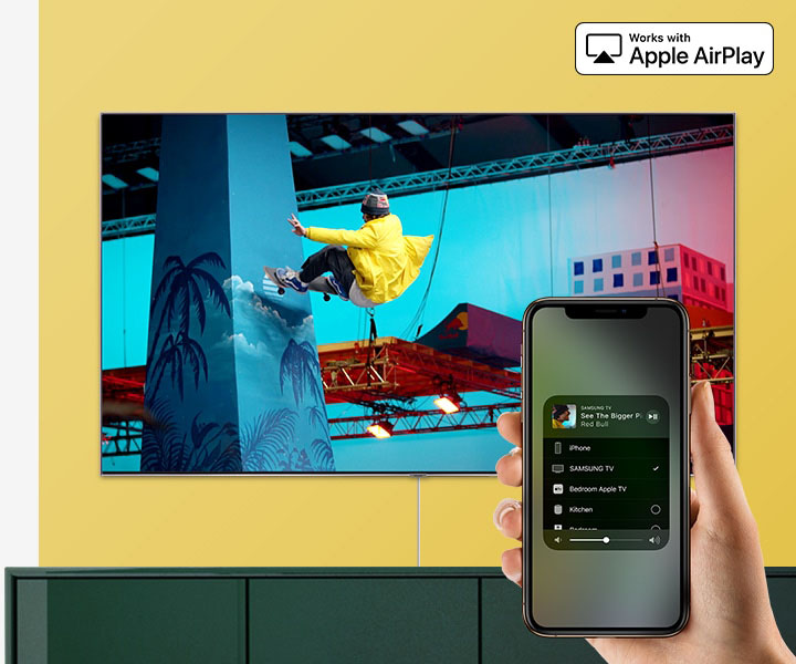 سرویس AirPlay 2 و اتصال دستگاه های شرکت اپل به تلویزیون 98Q900R