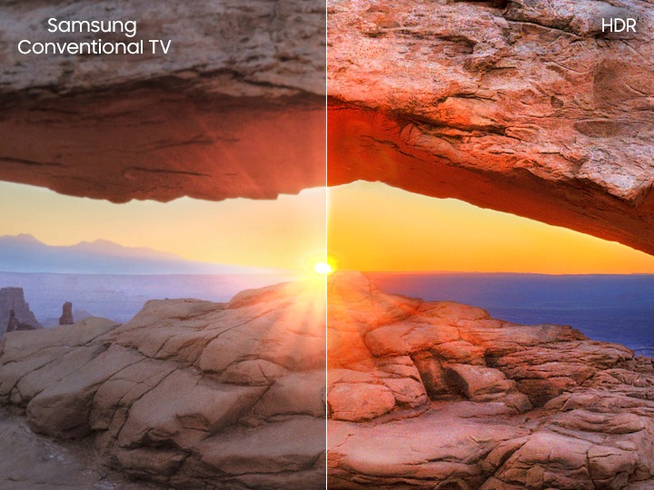 کنتراست بالای تصاویر با فناوری HDR 55RU7105 سامسونگ