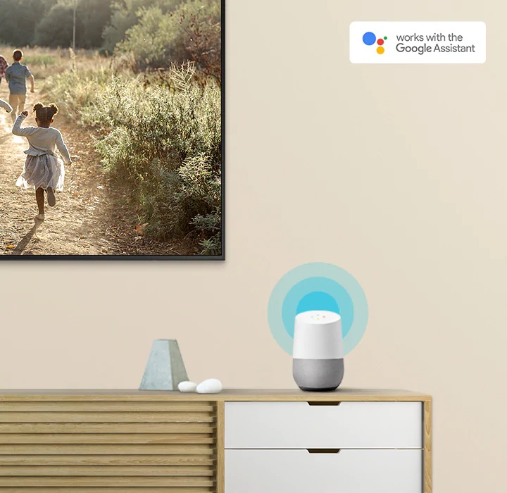 دستیار صوتی Google Assistant در 55RU7105 سامسونگ