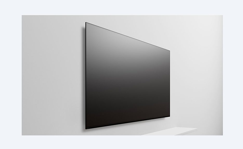 تلویزیون سونی A9G مانند یک قاب عکس روی دیوار نصب می شود