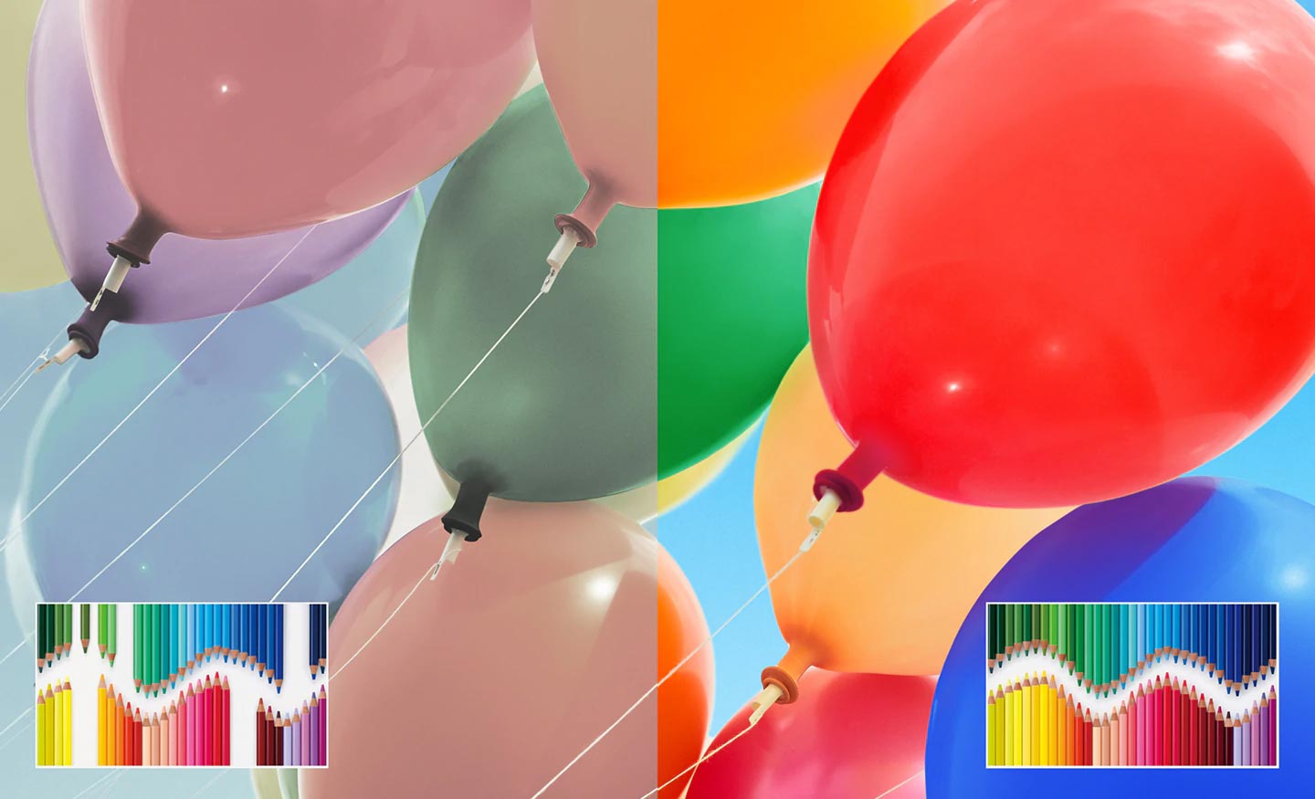 طیف گسترده رنگی در سونی 55A8H با فناوری Triluminos