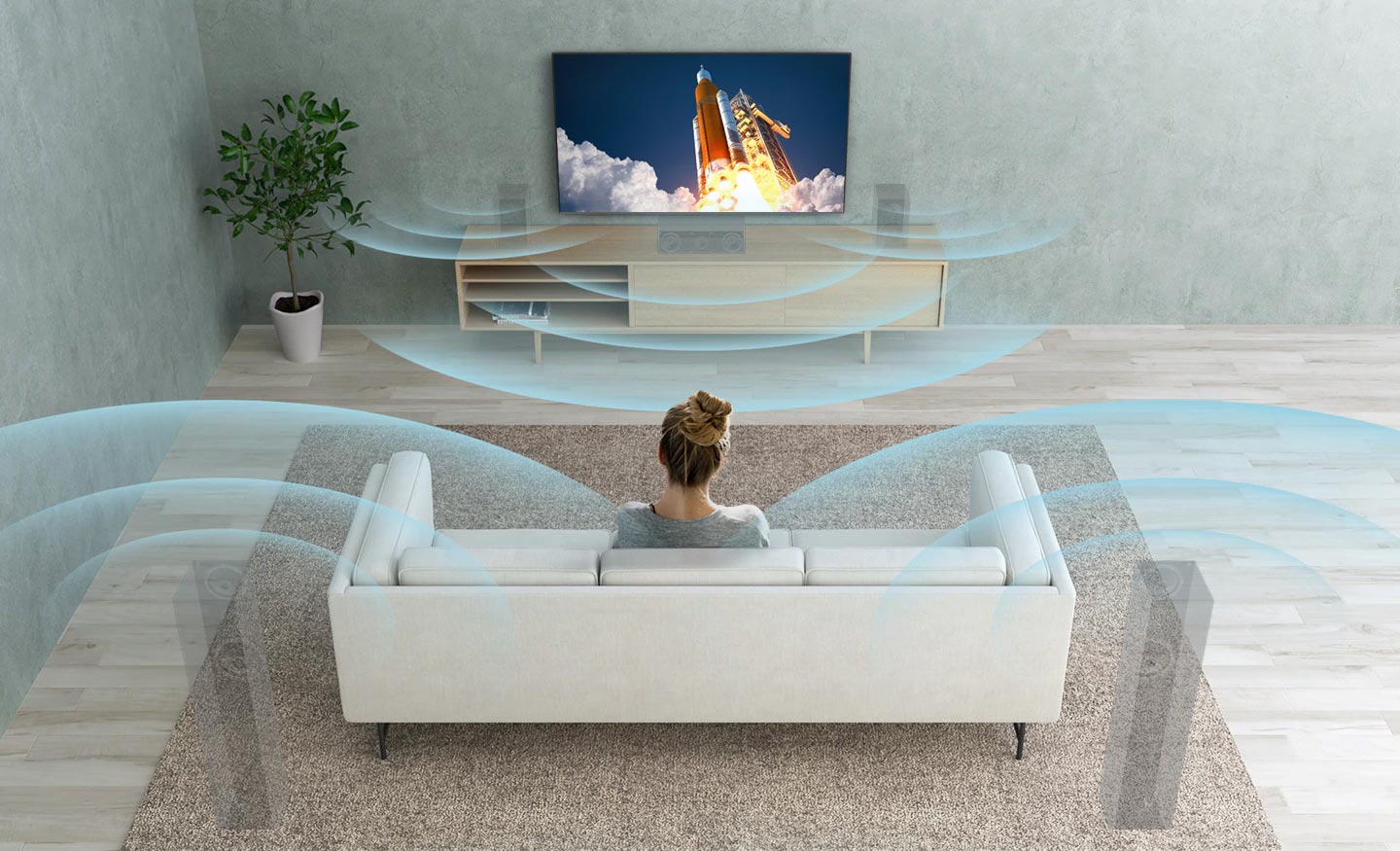 تکنولوژی S-Force Front Surround در تلویزیون A8H