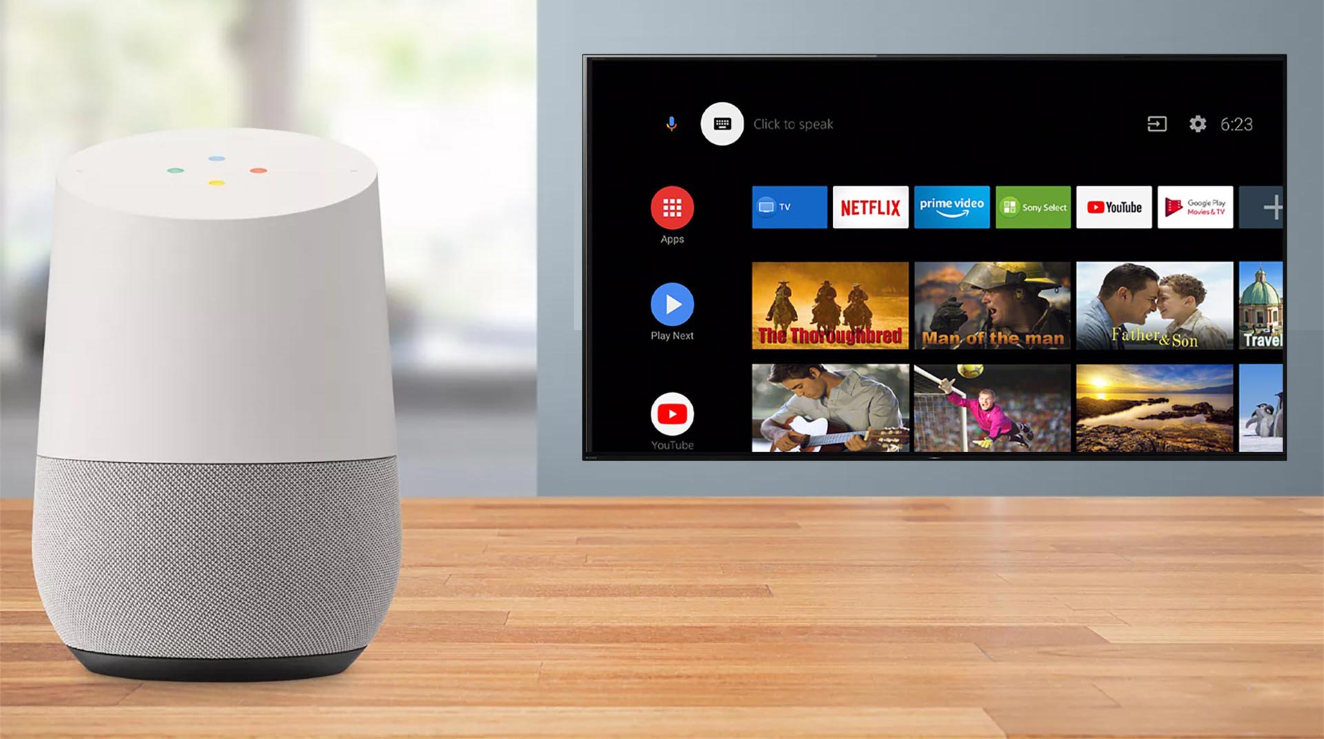 تلویزیون A8H از Google Home پشتیبانی می کند