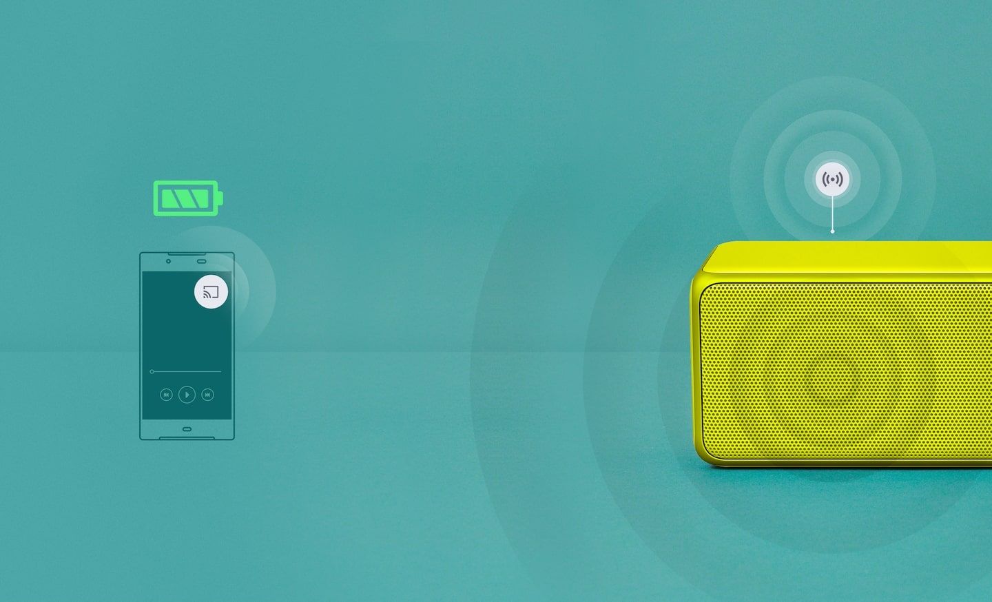 ماندگاری بیشتر باتری گوشی با اتصال HT-ST5000 به Chromecast