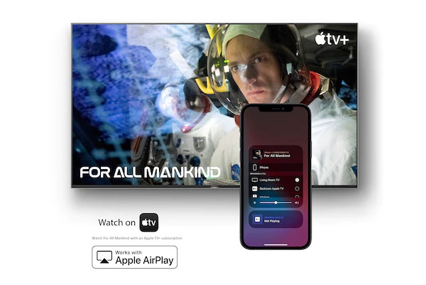 قابلیت اتصال دستگاه های شرکت اپل به تلویزیون هوشمند سونی X95J با برنامه AirPlay